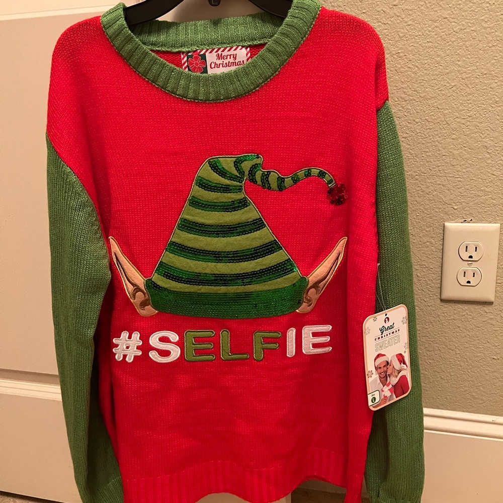 Sweater #selfie size L Christmas
